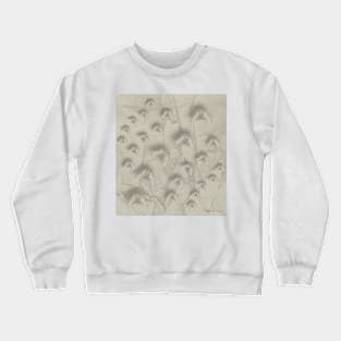 Butterfly swarm on textured chevron pattern Crewneck Sweatshirt